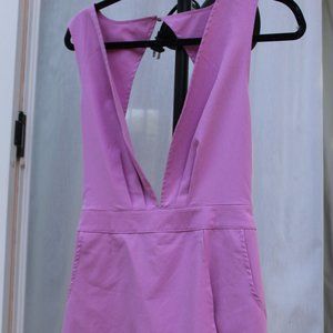 Magenta Romper Dress